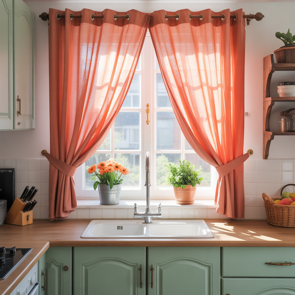 30 Amazing Above Sink Curtains Ideas to Brighten Your Kitchen 28 Above Sink Curtains