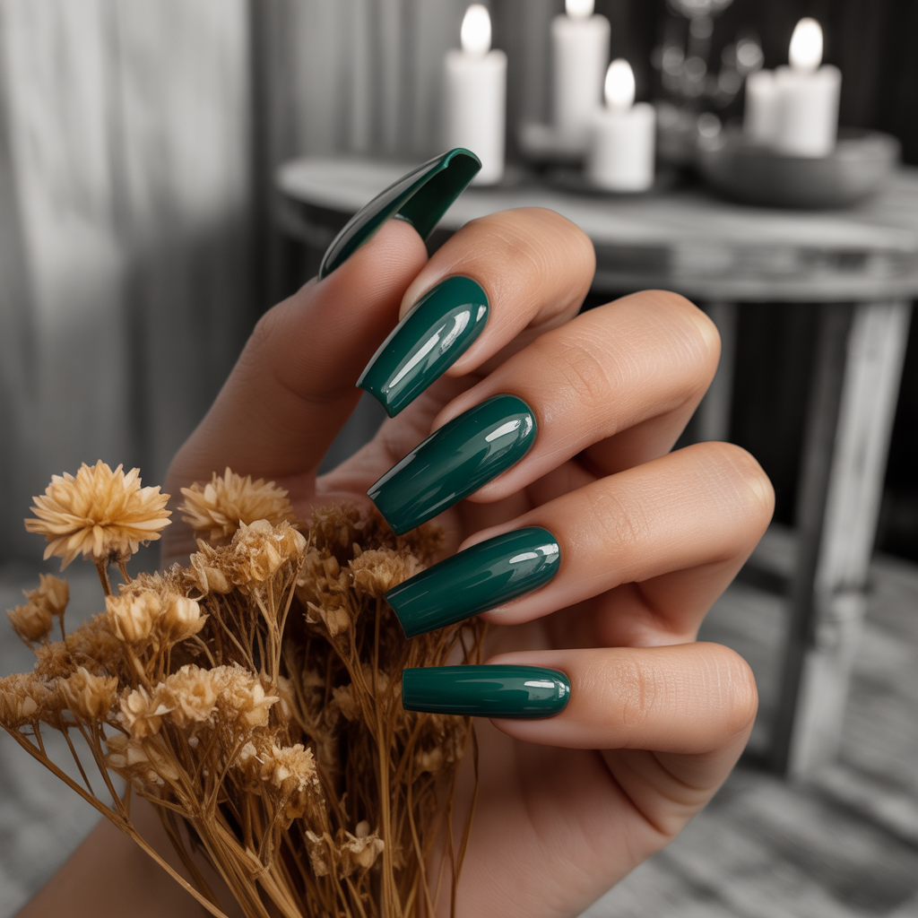 25 Trendy Dark Fall Nails Ideas You’ll Love This Autumn 20 Acrylic Extensions