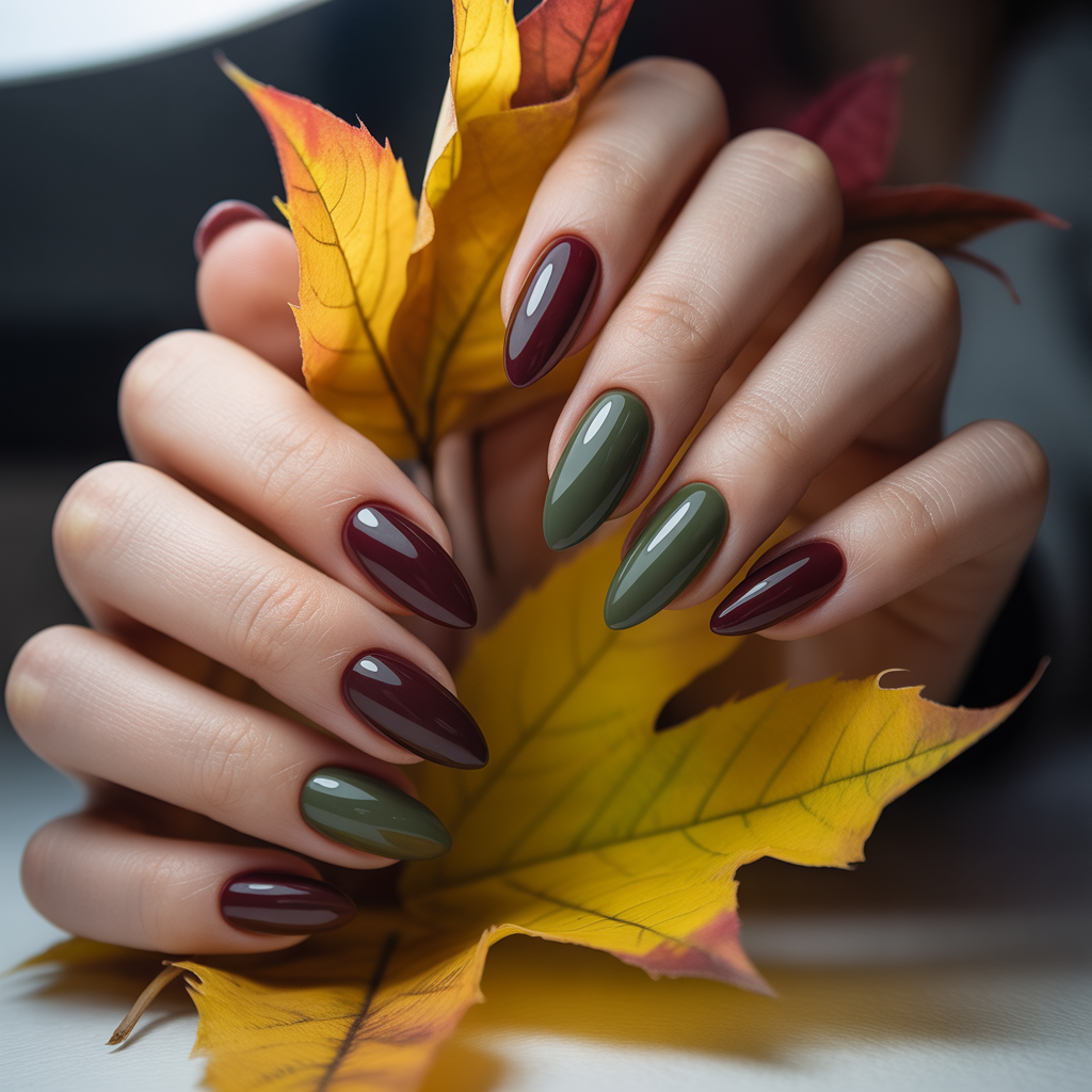 25 Best Cute Nails for Fall You’ll Want This Season 25 Almond Shaped Fall Nails