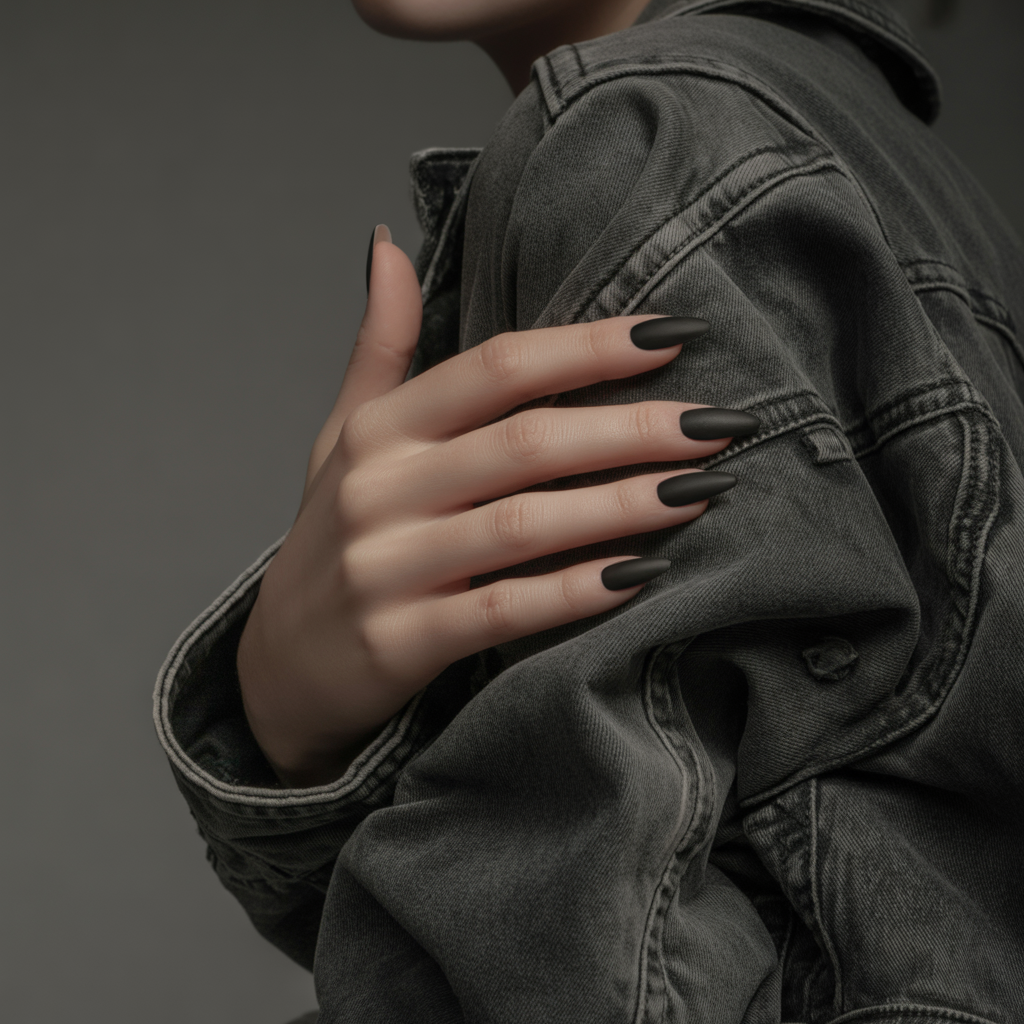 25 Trendy Dark Fall Nails Ideas You’ll Love This Autumn 3 Black Matte