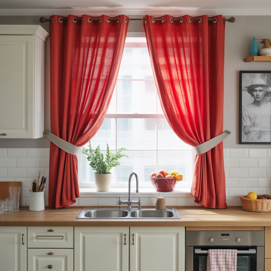 Bold Color Curtains for Energy