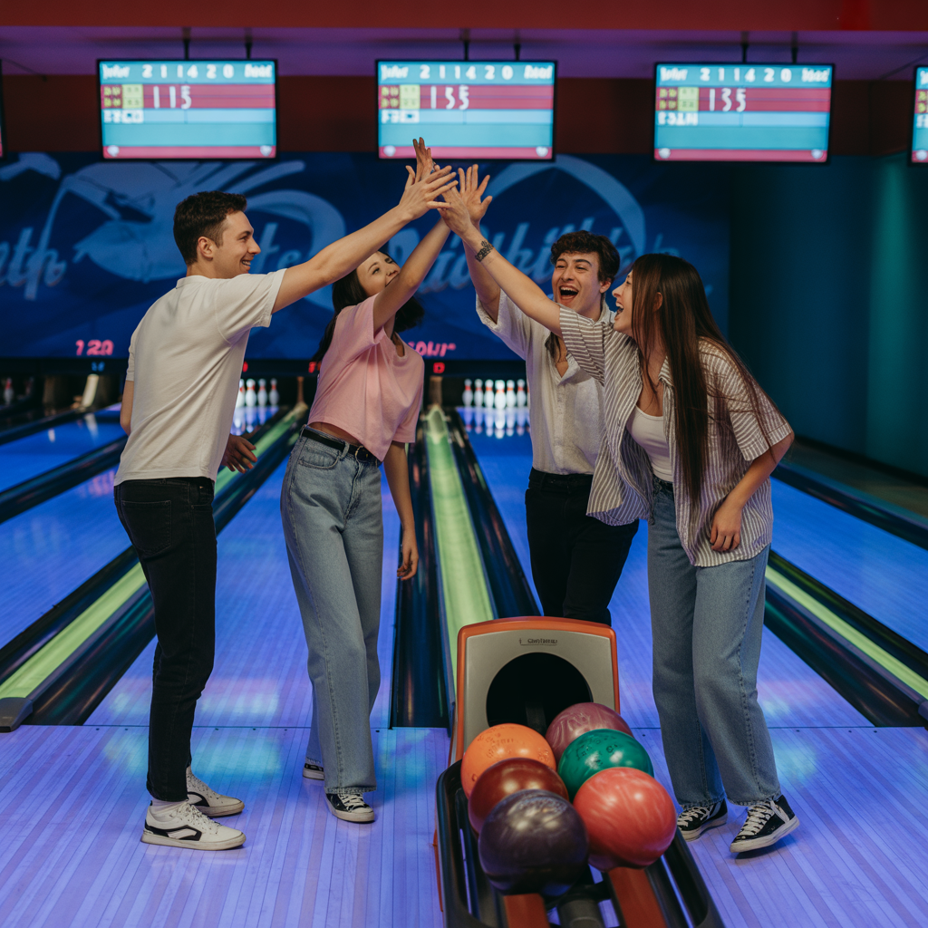 20 Best Double Date Ideas for Fun, Romance & Connection 9 Bowling Alley Fun