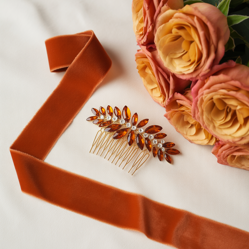 22 Best Ideas for Burnt Orange Weddings Stylish Trends to Try 18 Burnt Orange Brides’ Accessories