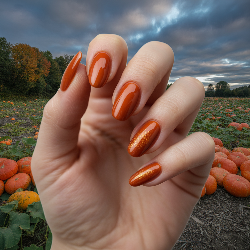 25 Best Cute Nails for Fall You’ll Want This Season 12 Burnt Orange Nails