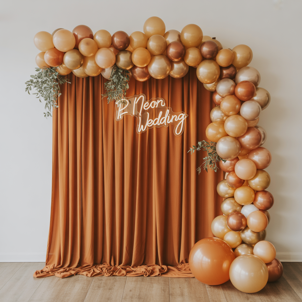 22 Best Ideas for Burnt Orange Weddings Stylish Trends to Try 15 Burnt Orange Wedding Backdrops