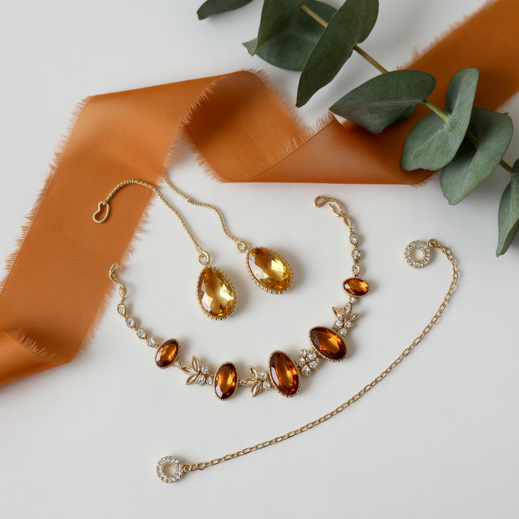 22 Best Ideas for Burnt Orange Weddings Stylish Trends to Try 13 Burnt Orange Wedding Jewelry