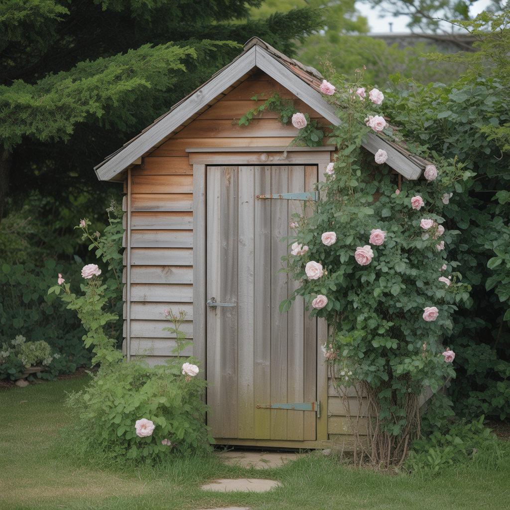 Camouflaged Garden Shed