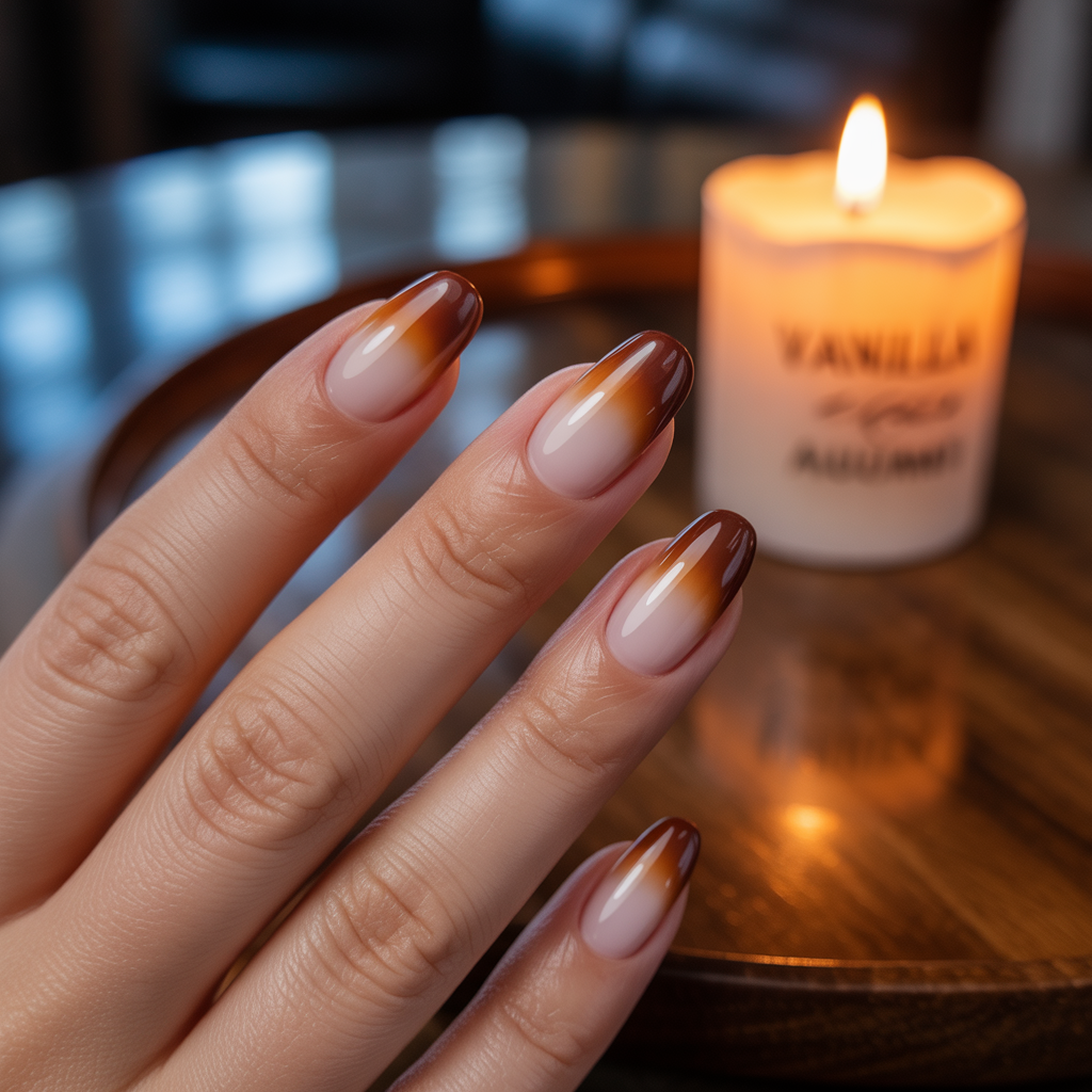 25 Best Cute Nails for Fall You’ll Want This Season 11 Caramel Ombre Nails
