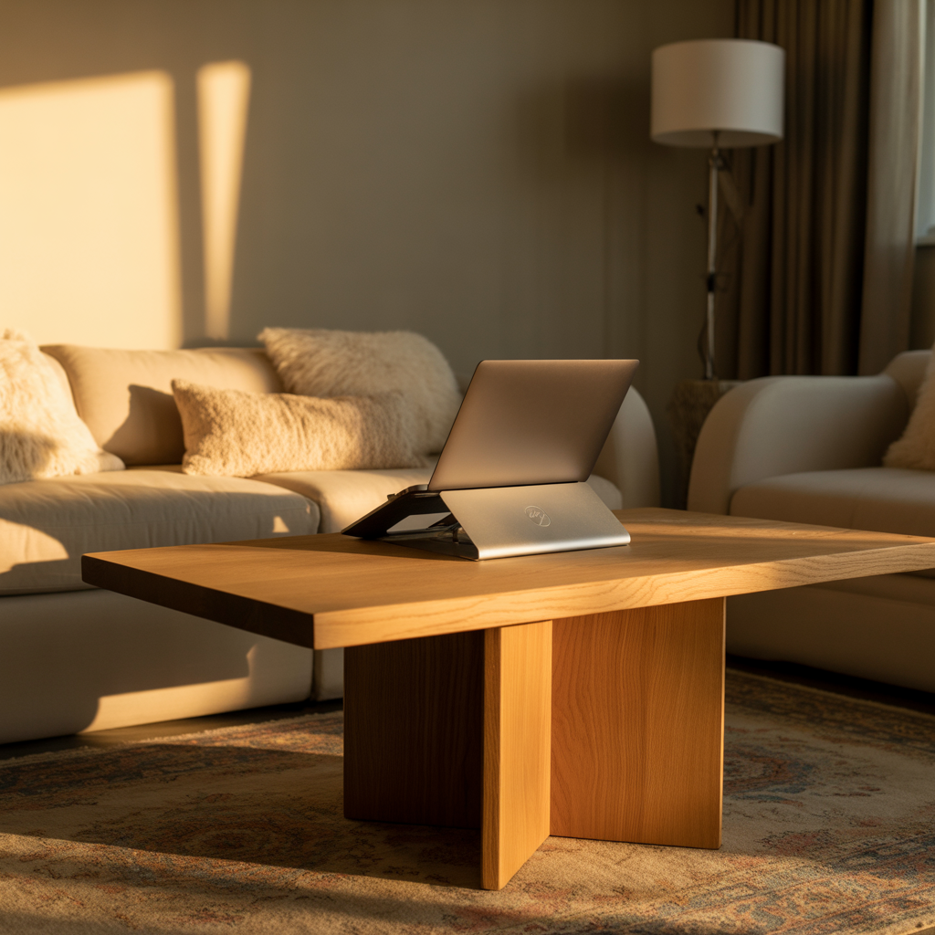 25 Inspiring Living Room Office Ideas for Stylish Workspaces 6 Coffee Table Workstation