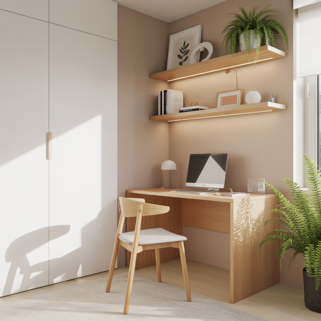 25 Inspiring Living Room Office Ideas for Stylish Workspaces 7 Corner Nook Transformation