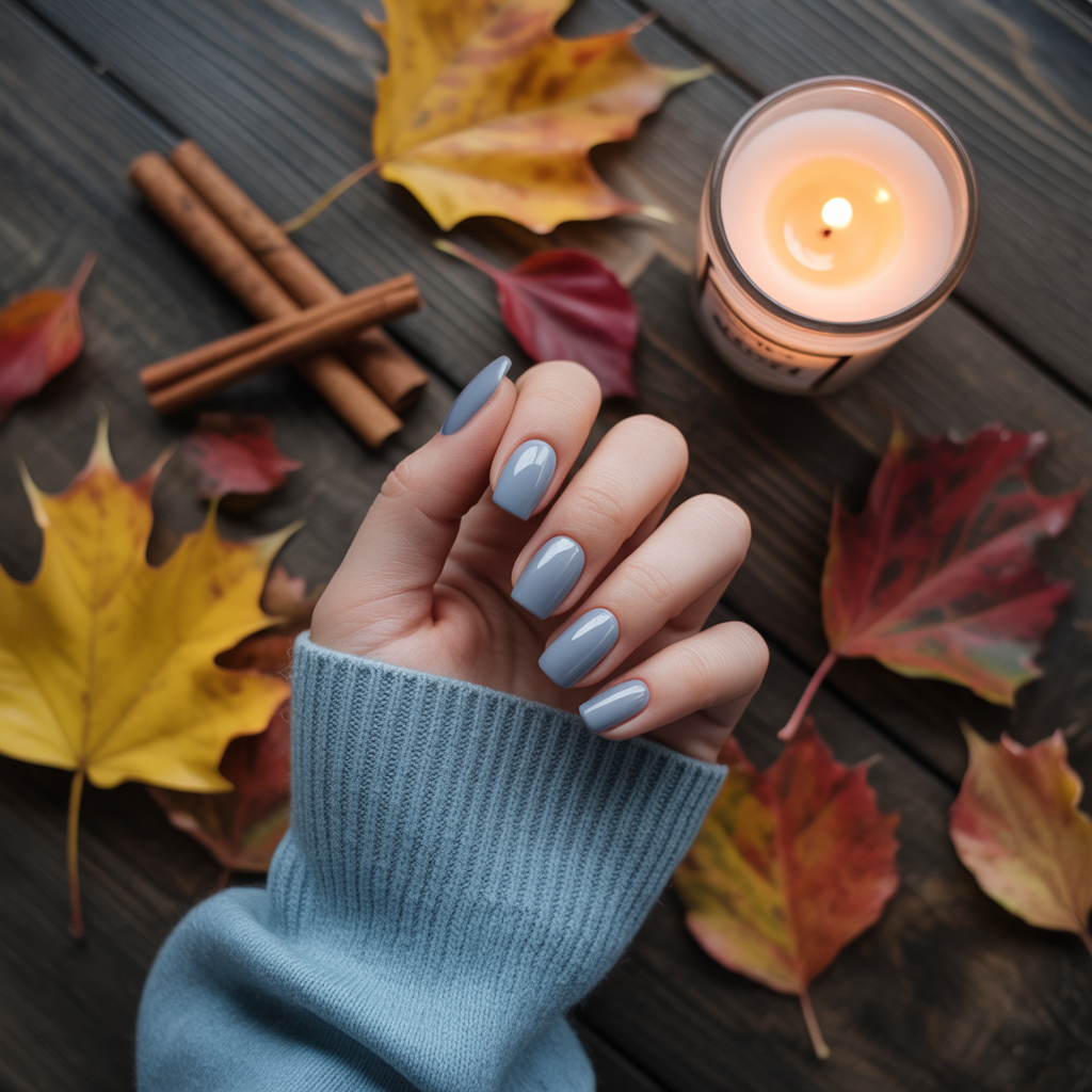 Cozy Sweater Acrylic Nails