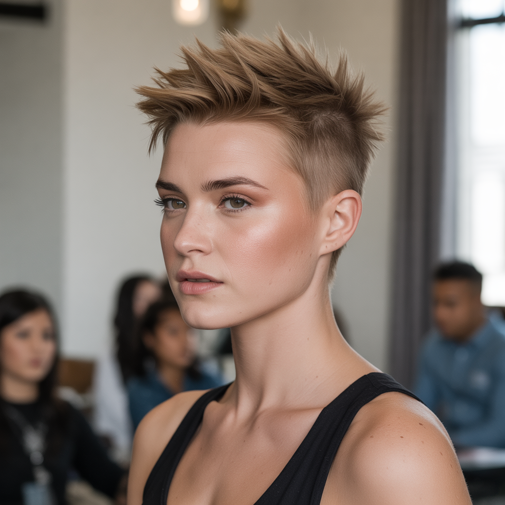 22 Elegant Ideas About Short Cropped Hairstyles for Every Face 20 Cropped Faux Hawk