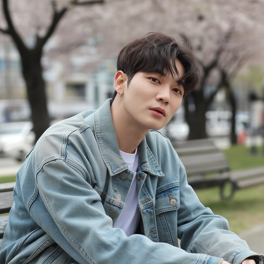 20 Trending Korean Hairstyles for Men Inspired by K-pop 2 Curtain Bangs