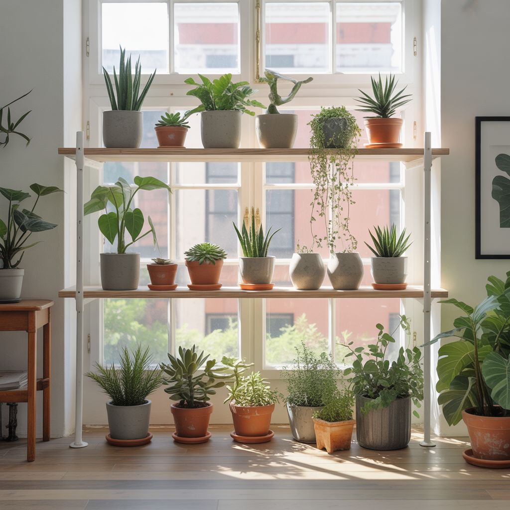Display Shelving for Plants