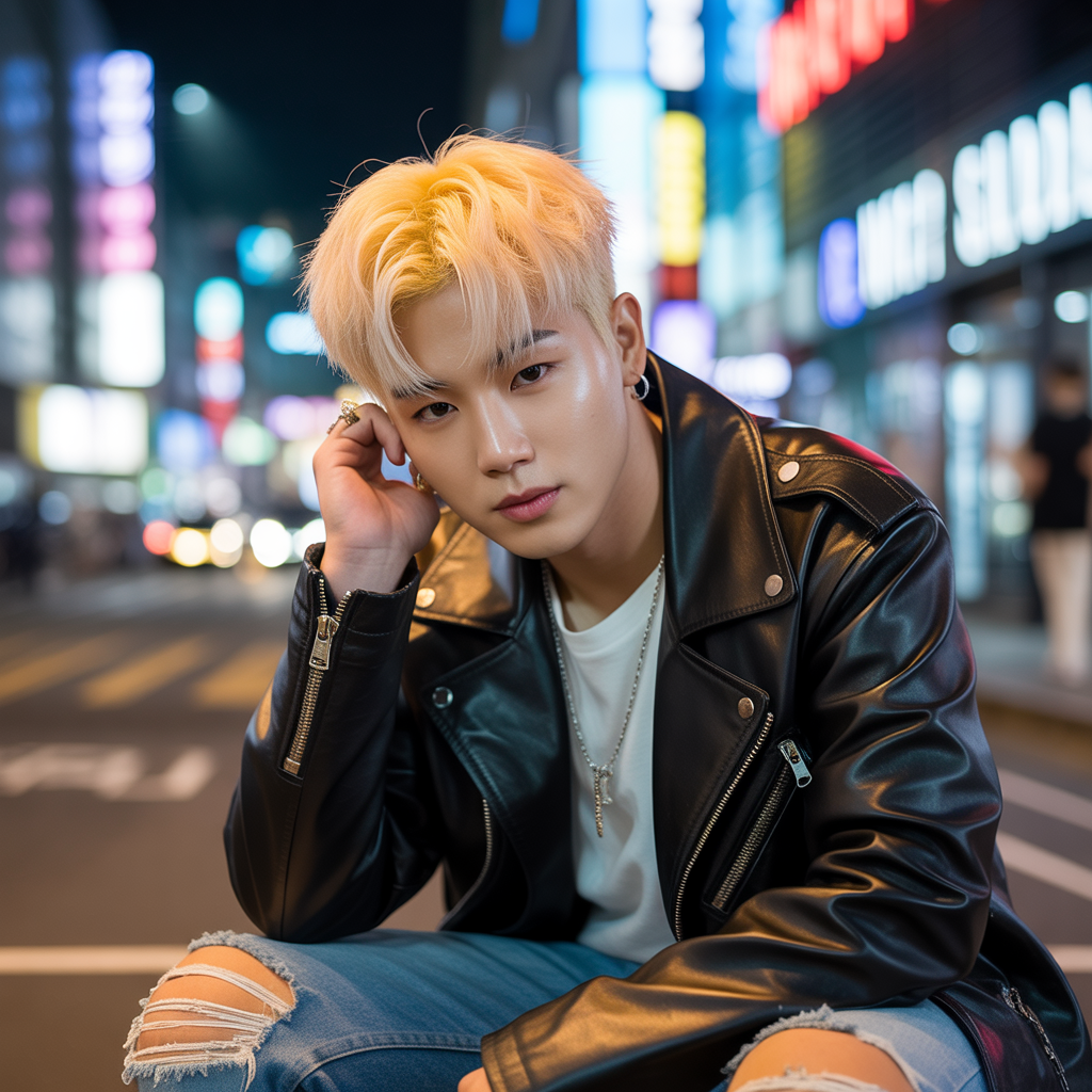 20 Trending Korean Hairstyles for Men Inspired by K-pop 16 Dyed Hairstyles