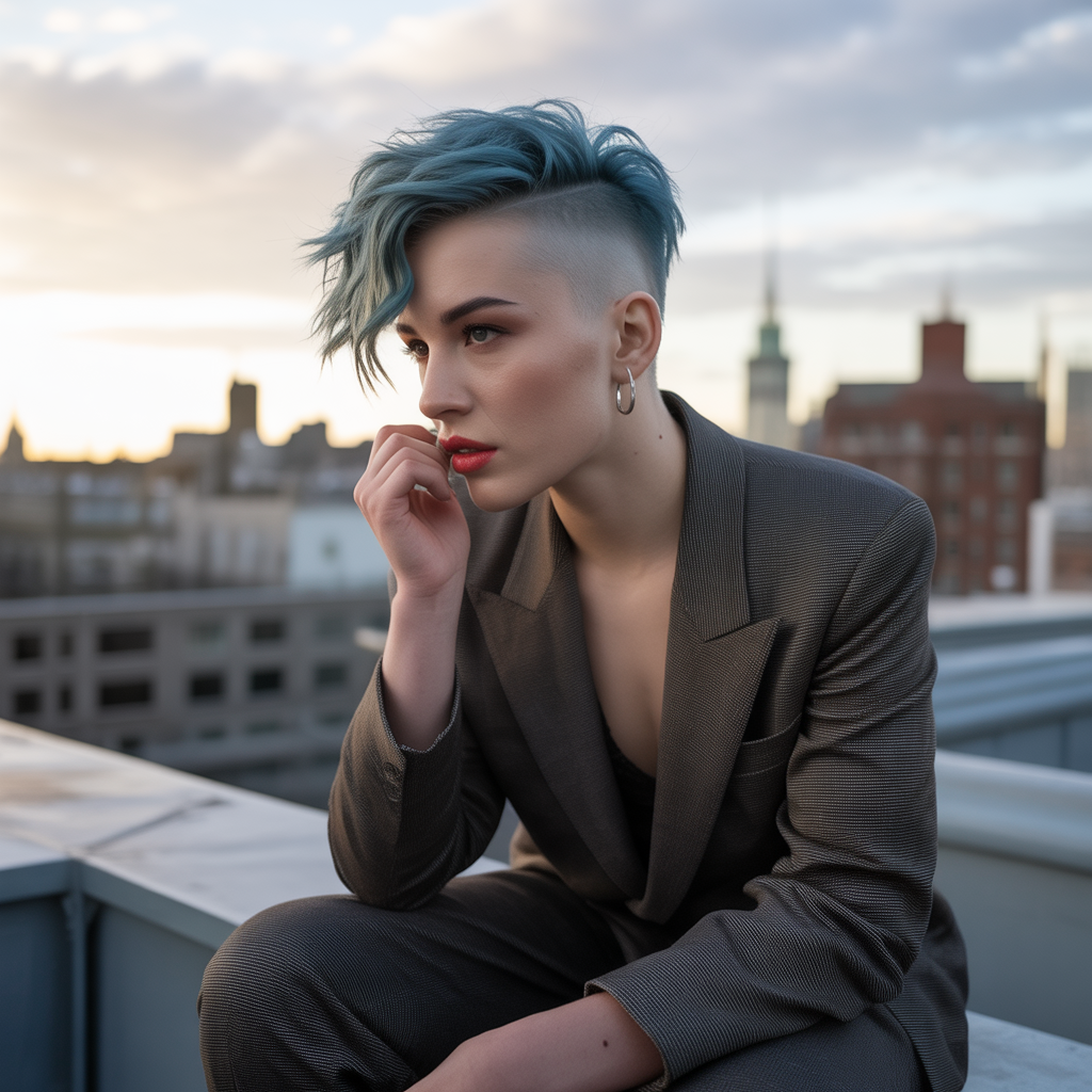 30 Best Butterfly Cut Short Hair Ideas for 2025 22 Edgy Butterfly with Undercut