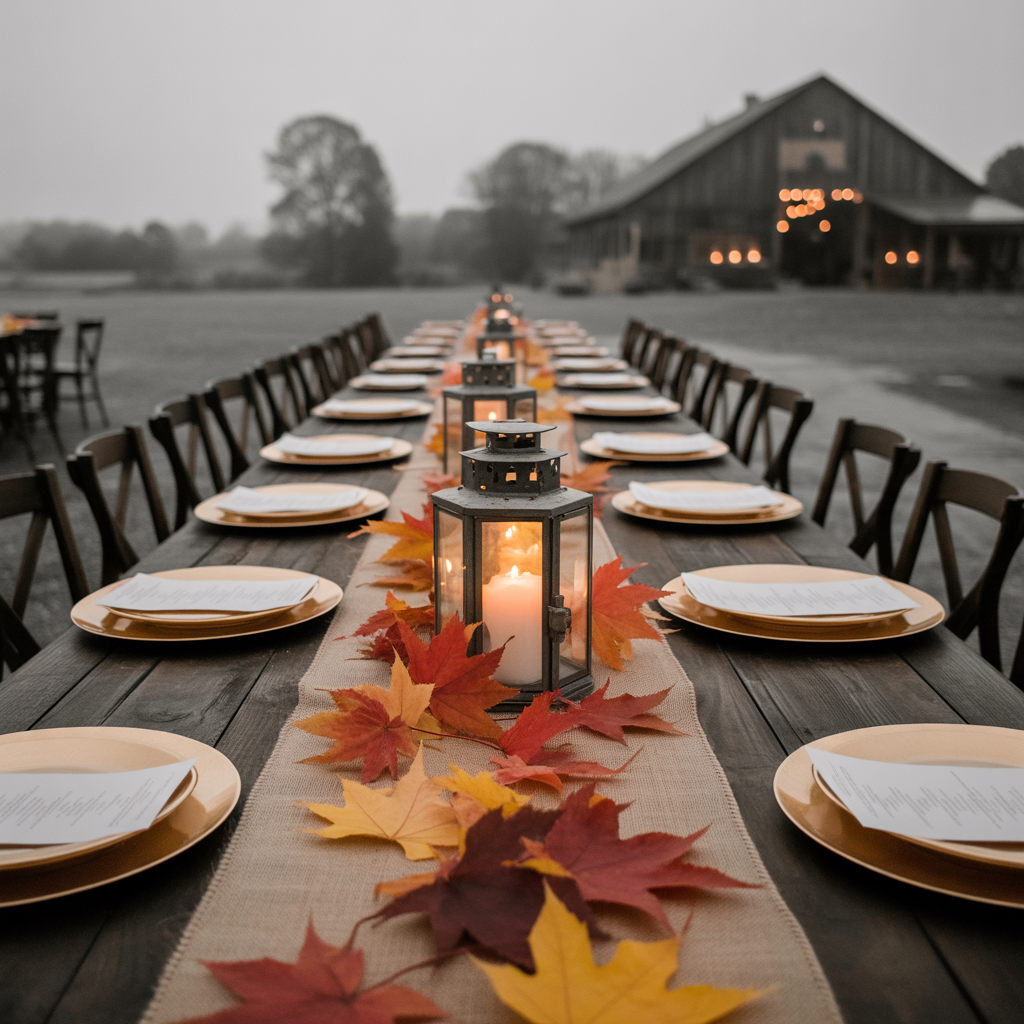 18 Gorgeous Fall Wedding Table Decor Ideas for Your Autumn Celebration 24 Fall wedding table decor ideas