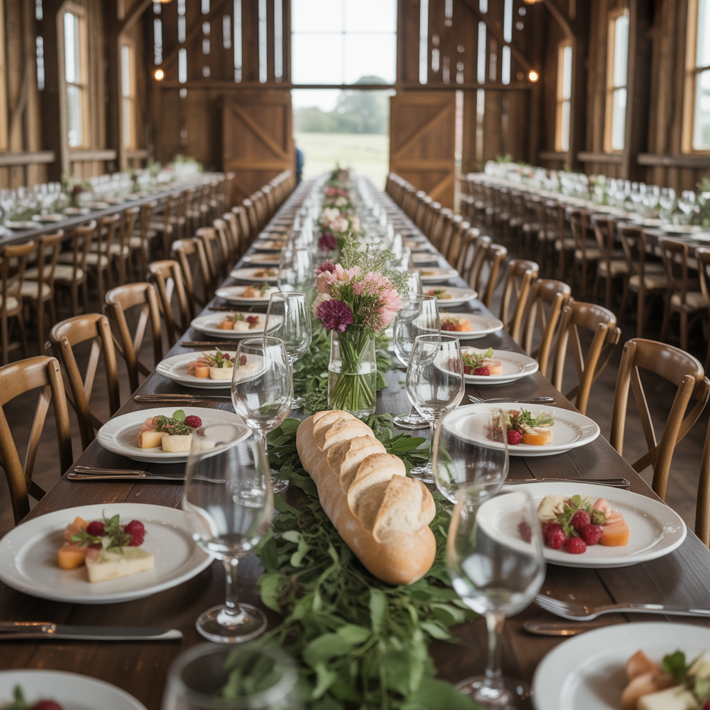 20 Stunning Barn Wedding Ideas for a Rustic Celebration 7 Farm-to-Table Dining