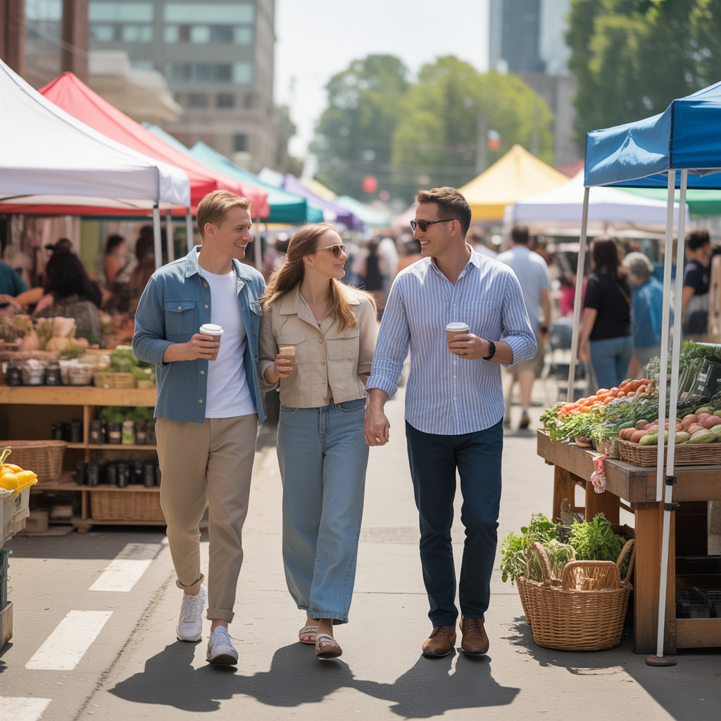 20 Best Double Date Ideas for Fun, Romance & Connection 8 Farmers Market Stroll