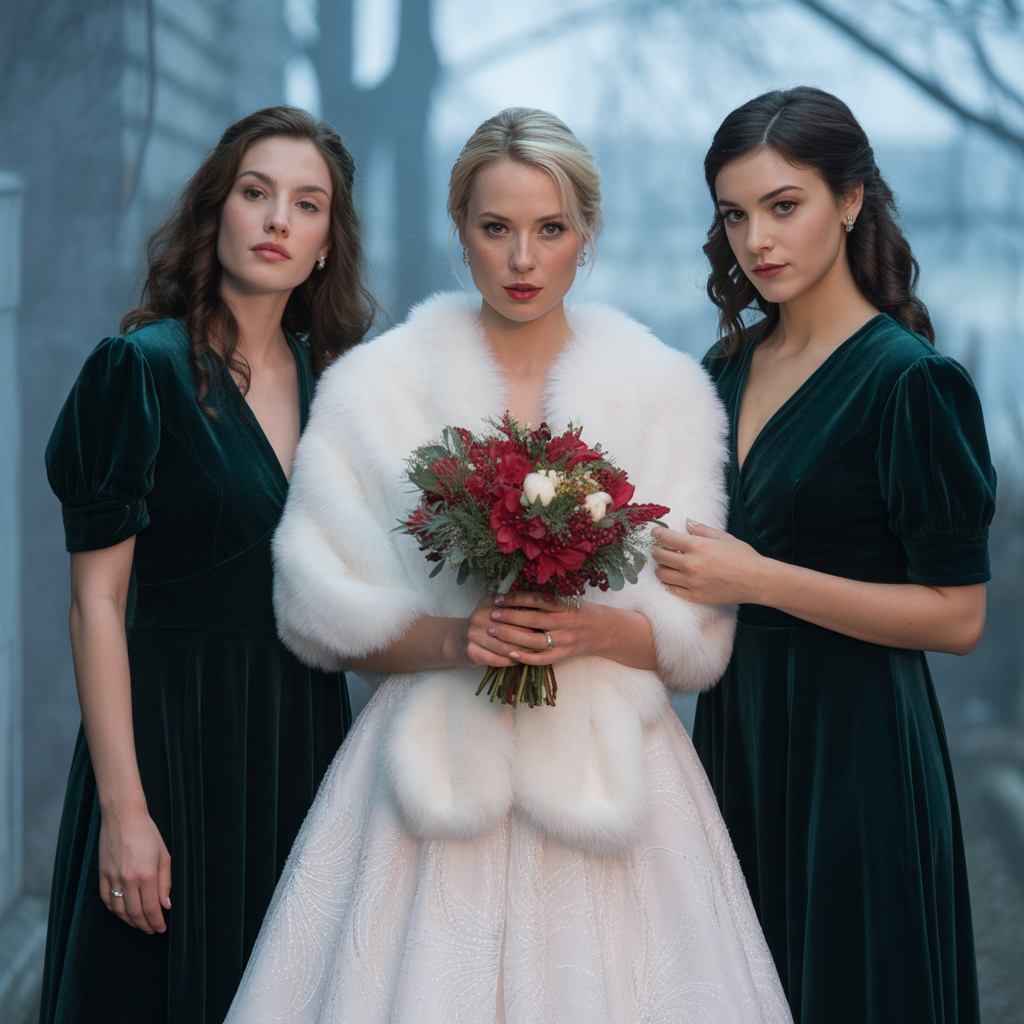 20 Best Christmas Wedding Ideas for a Magical Holiday Celebration 4 Festive Bridal Gowns