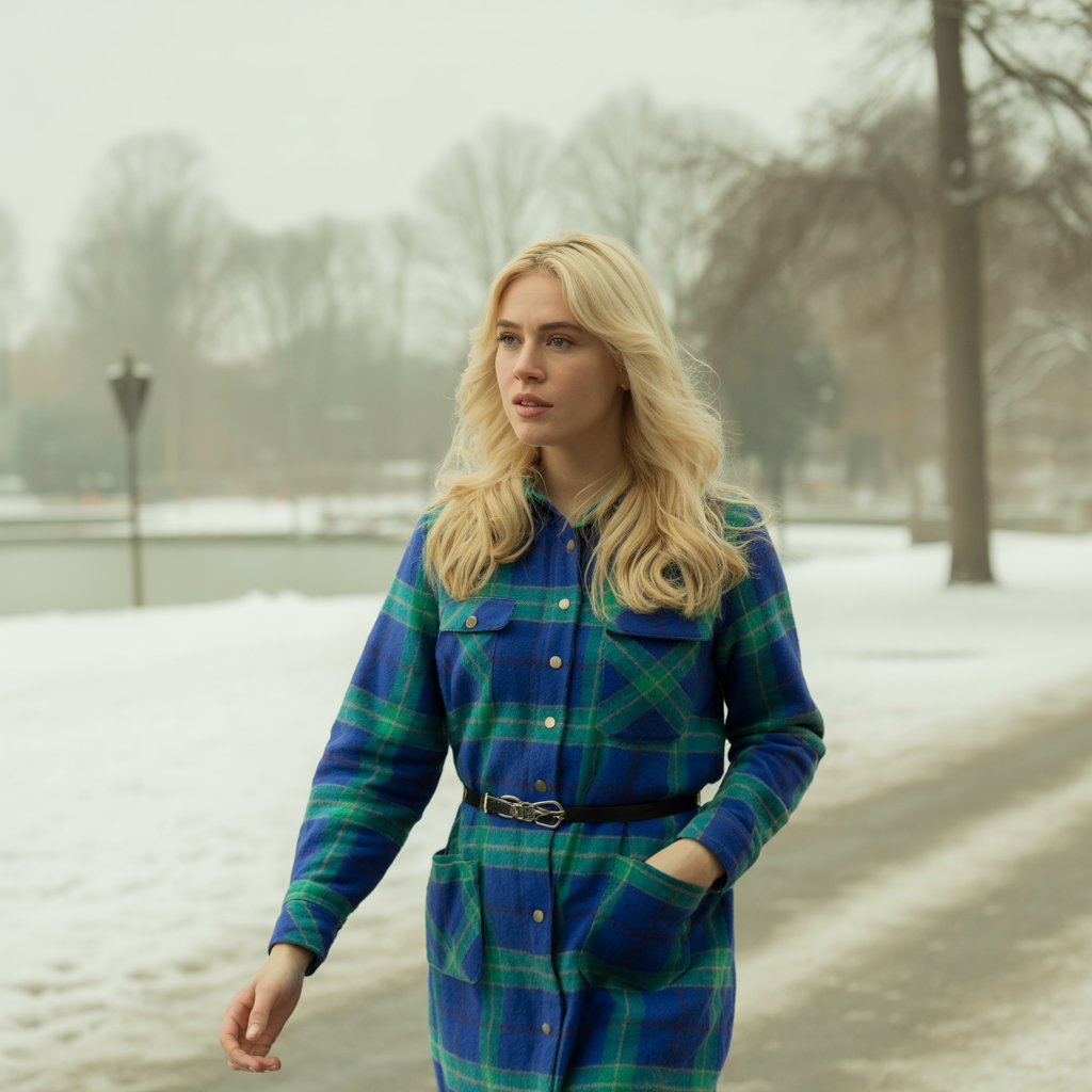 20 Chic and Comfortable Ideas About Fall Outfits for Women 17 Flannel Dress with Belt