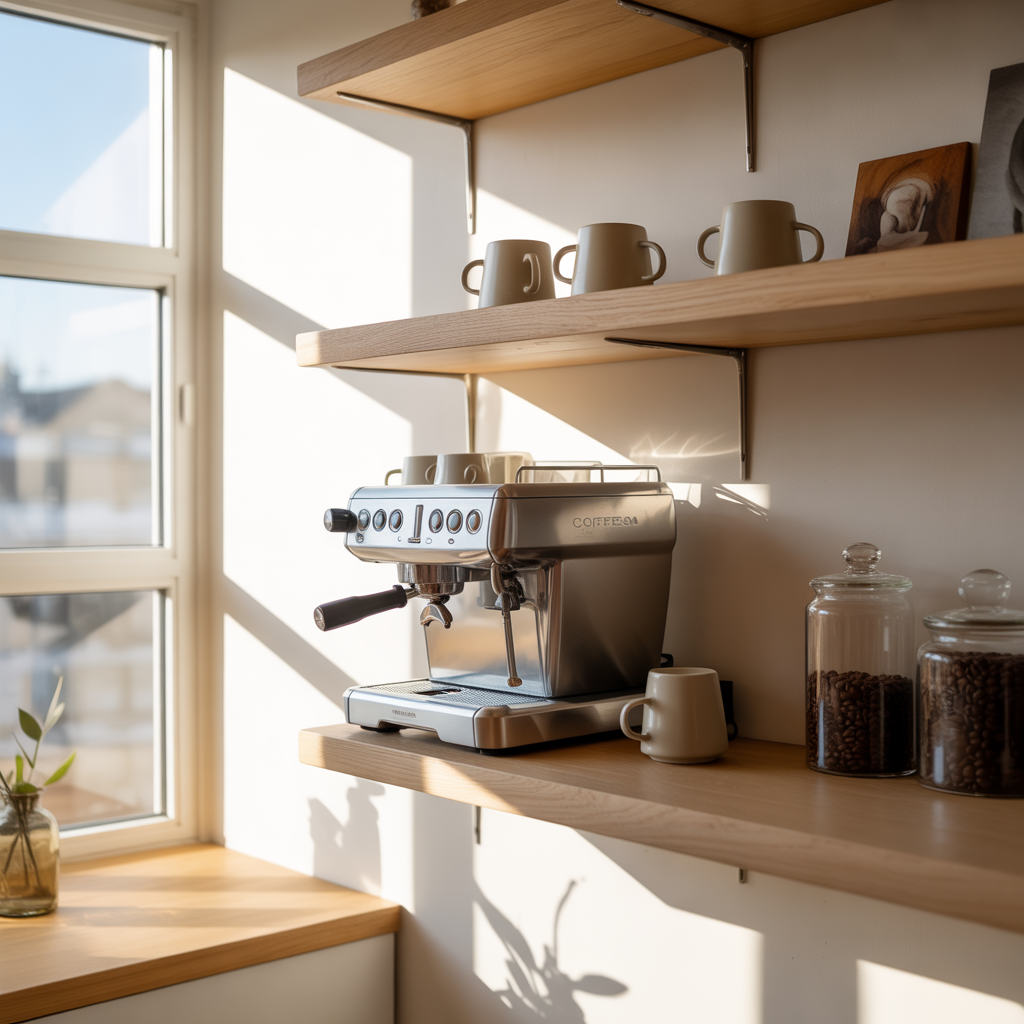 25 Best Coffee Bar for Small Spaces Ideas You’ll Love 1 Floating Shelf Coffee Bar