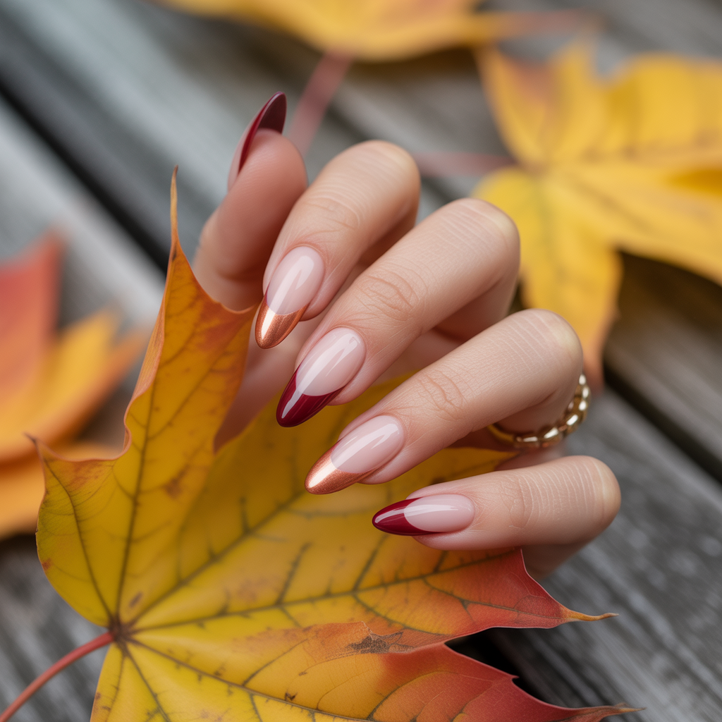 22 Best November Nails Fall Designs You’ll Love 15 French Tips with a Twist