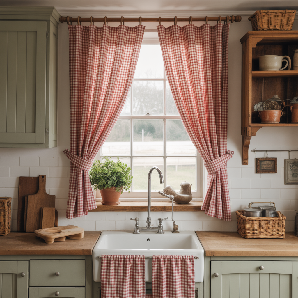 Gingham Prints for Farmhouse Style