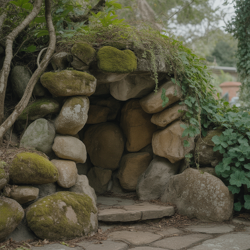 Grotto with Mossy Rocks