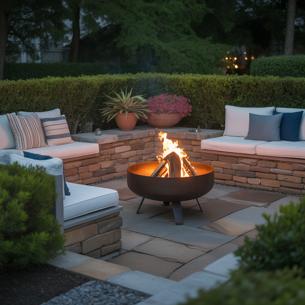 Hidden Fire Pit Corner