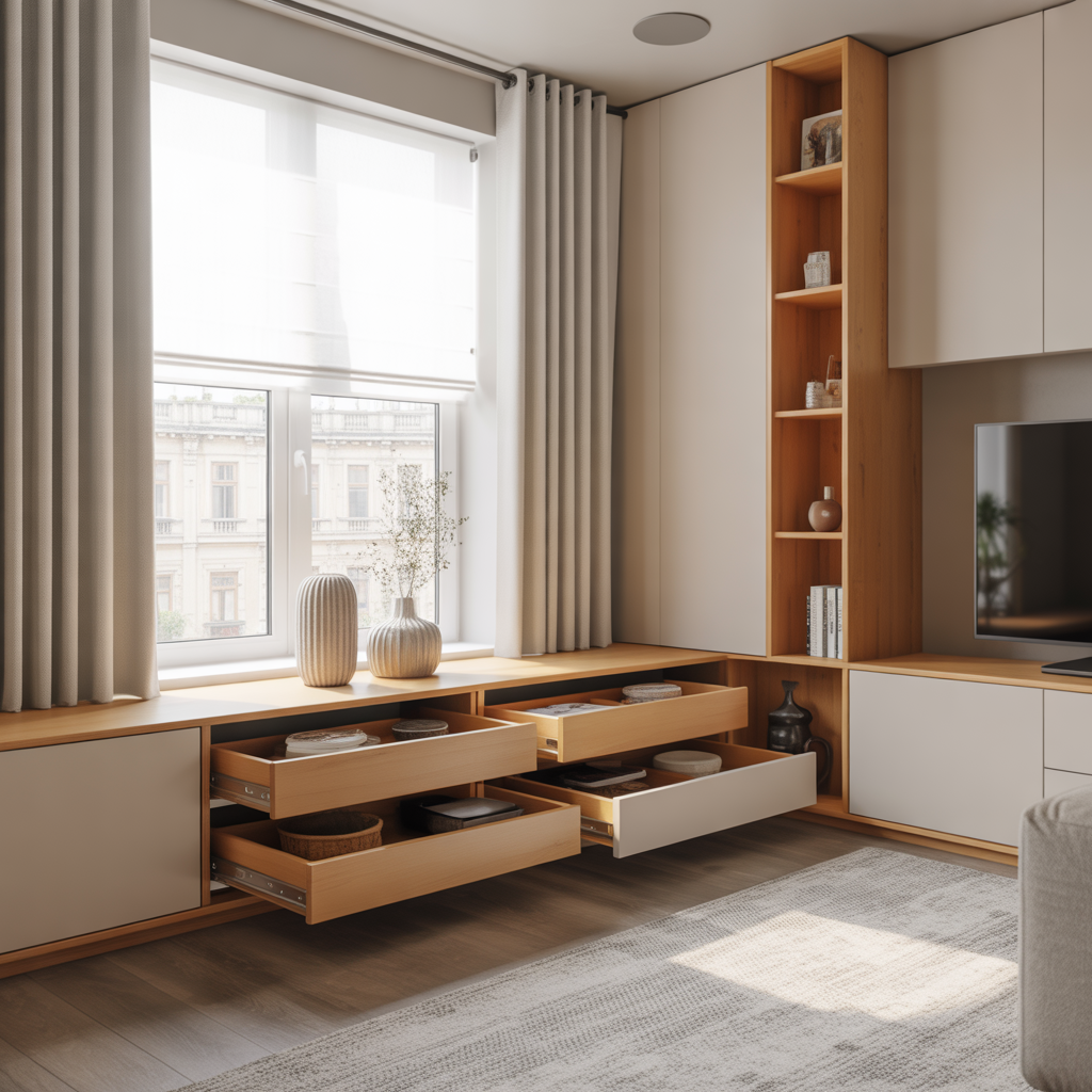 Hidden Pull-Out Storage