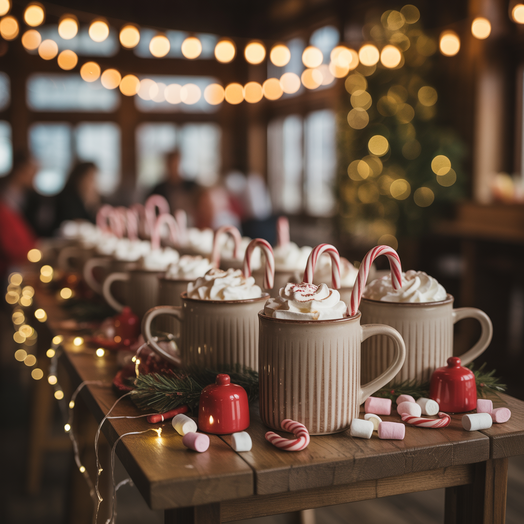 20 Best Christmas Wedding Ideas for a Magical Holiday Celebration 10 Hot Cocoa Bar