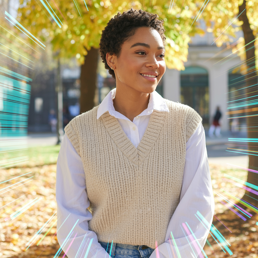 20 Chic and Comfortable Ideas About Fall Outfits for Women 12 Knit Vest with White Shirt