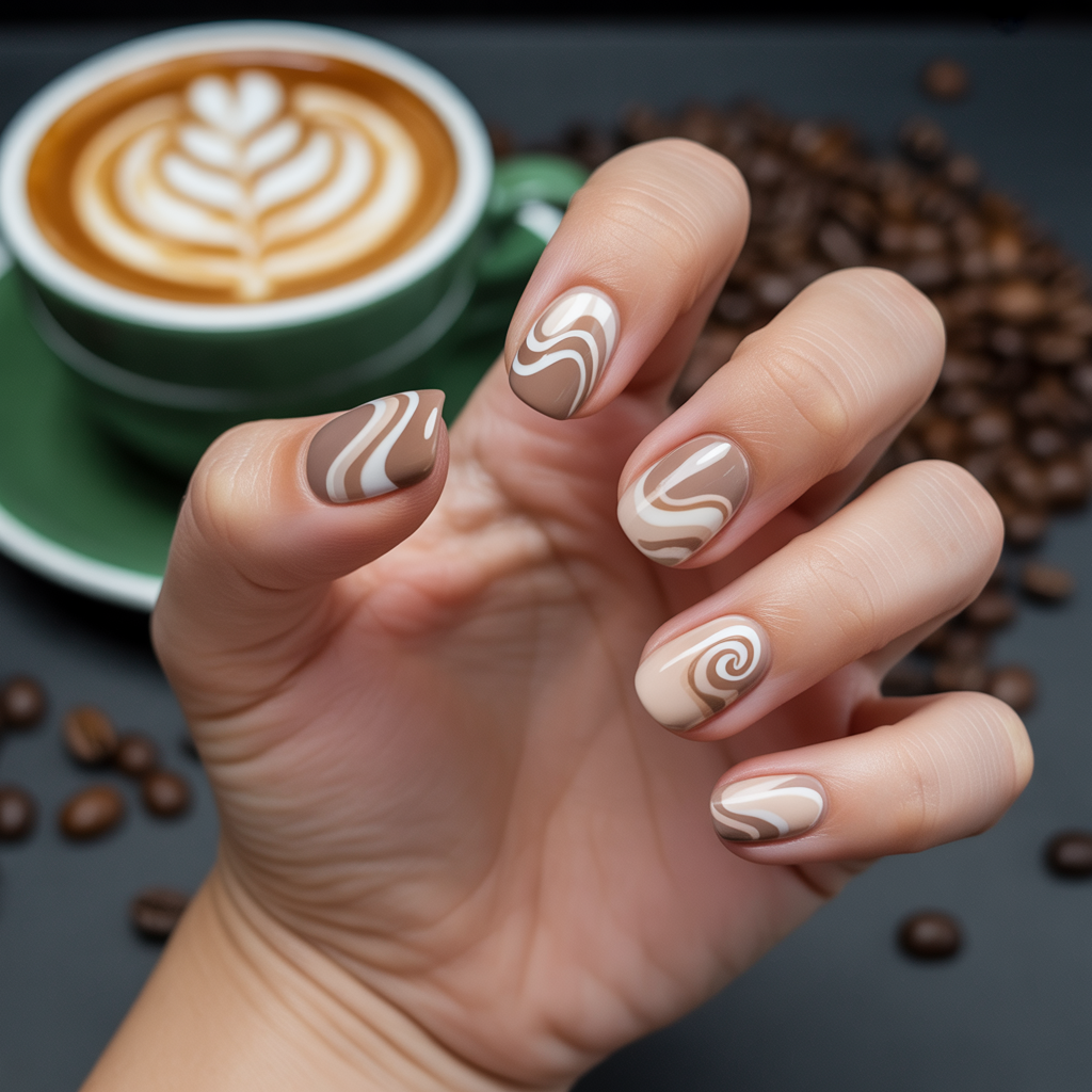 25 Best Cute Nails for Fall You’ll Want This Season 21 Latte-Inspired Nails