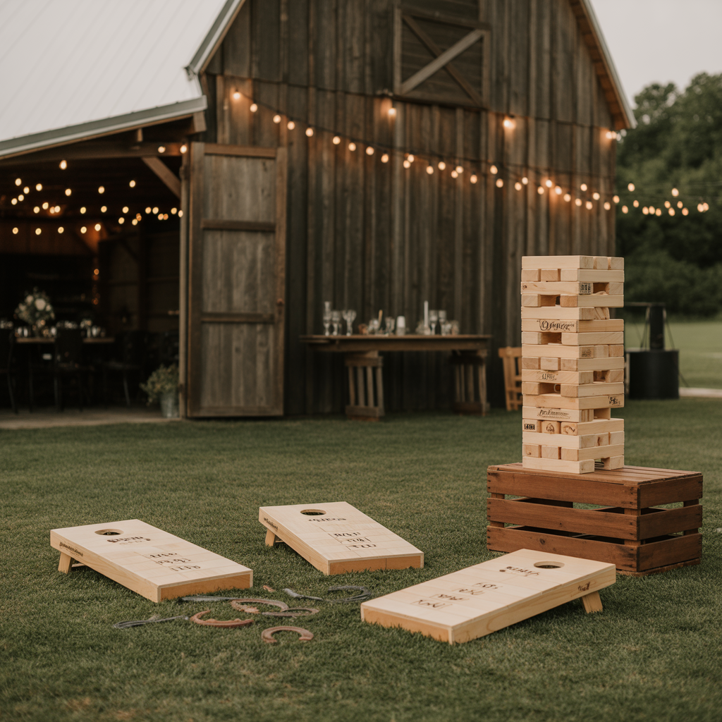 20 Stunning Barn Wedding Ideas for a Rustic Celebration 18 Lawn Games