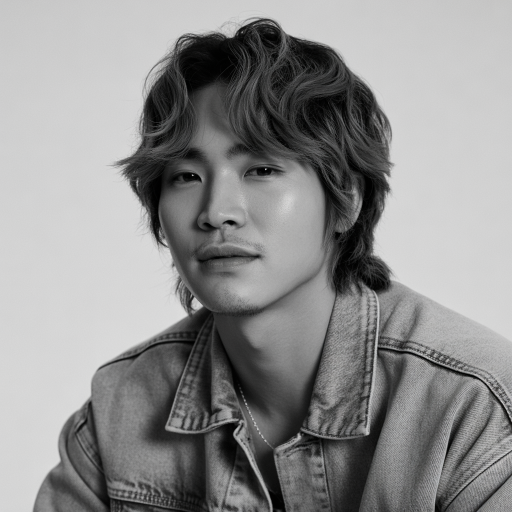 20 Trending Korean Hairstyles for Men Inspired by K-pop 13 Layered Medium Cut