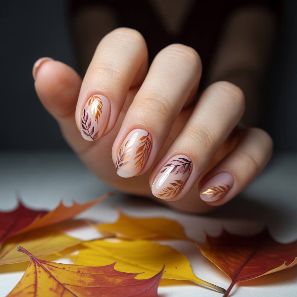 25 Best Cute Nails for Fall You’ll Want This Season 5 Leaf-Inspired Nail Art