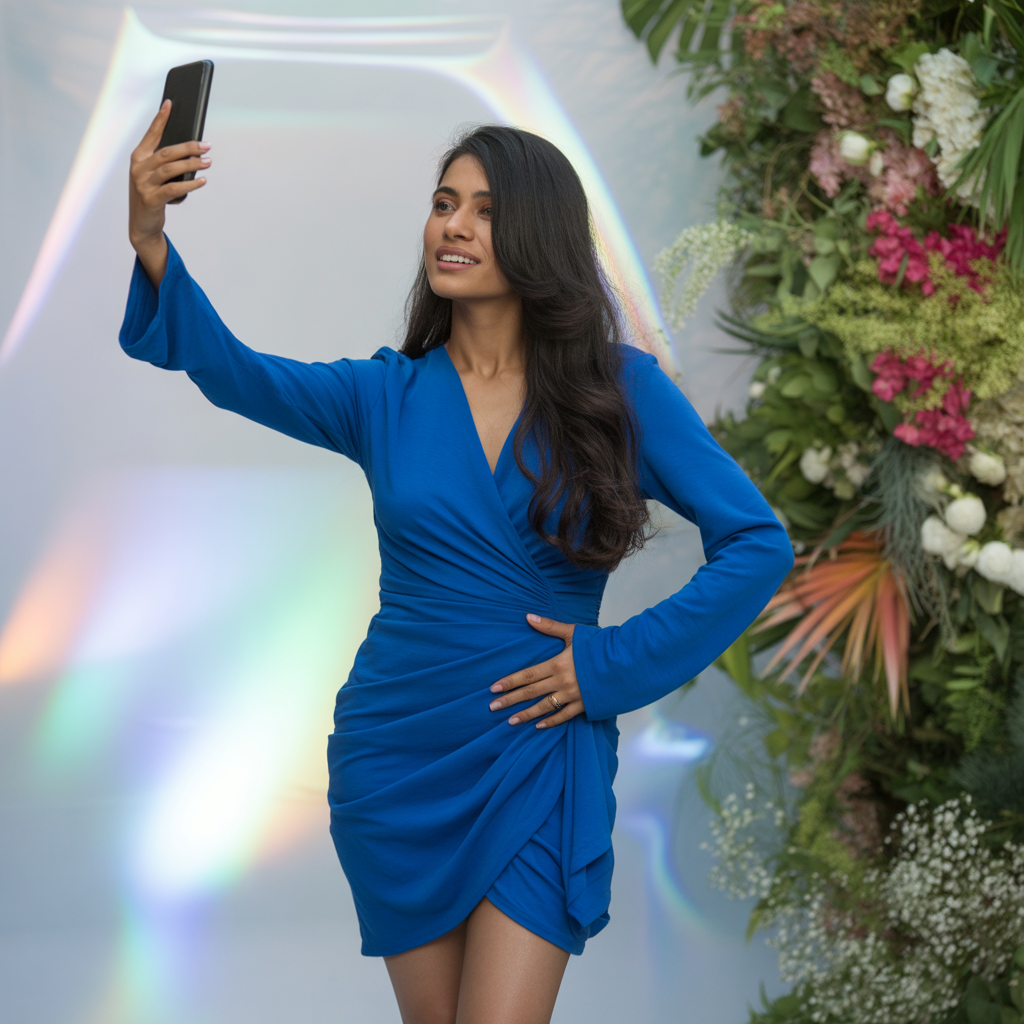 Long-Sleeve Mini Dress