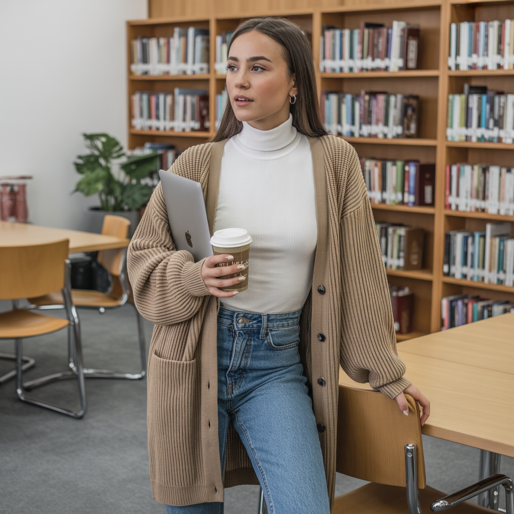 Stylish Fall Outfit Ideas for College Students to Try 3 Longline cardigans for everyday wear