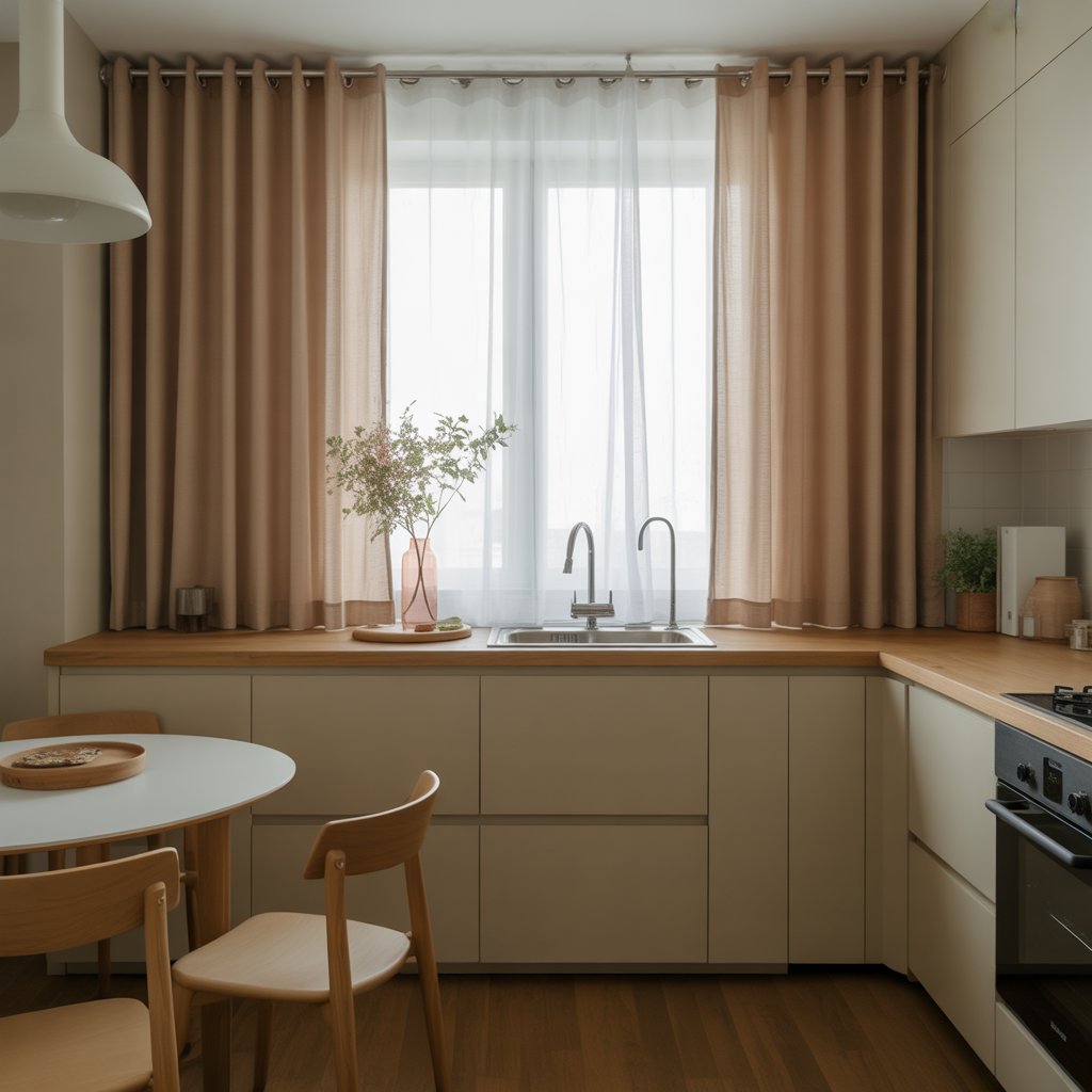 Minimalist Neutral Curtains