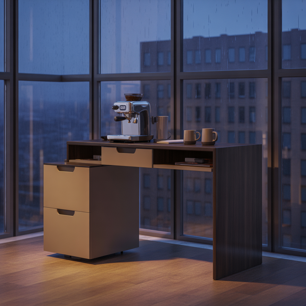 25 Best Coffee Bar for Small Spaces Ideas You’ll Love 13 Multi-Purpose Desk Station