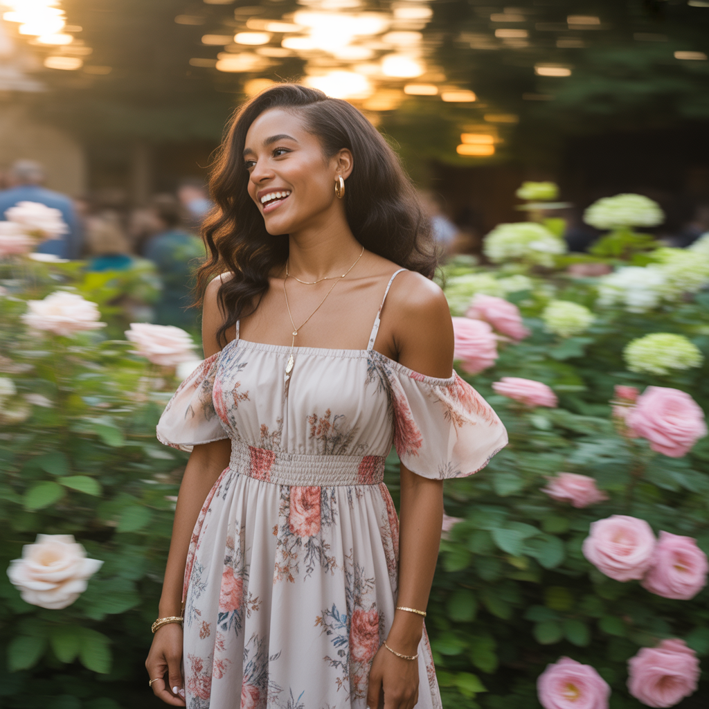 Off-Shoulder Dresses for Romantic Vibes