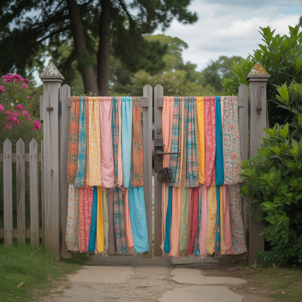 Patchwork Fabric Gate
