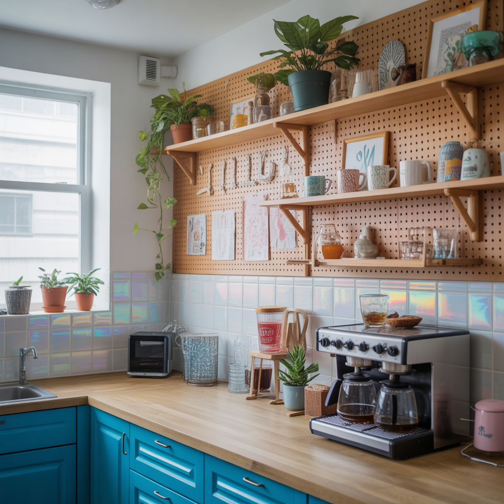 25 Best Coffee Bar for Small Spaces Ideas You’ll Love 12 Pegboard Coffee Bar