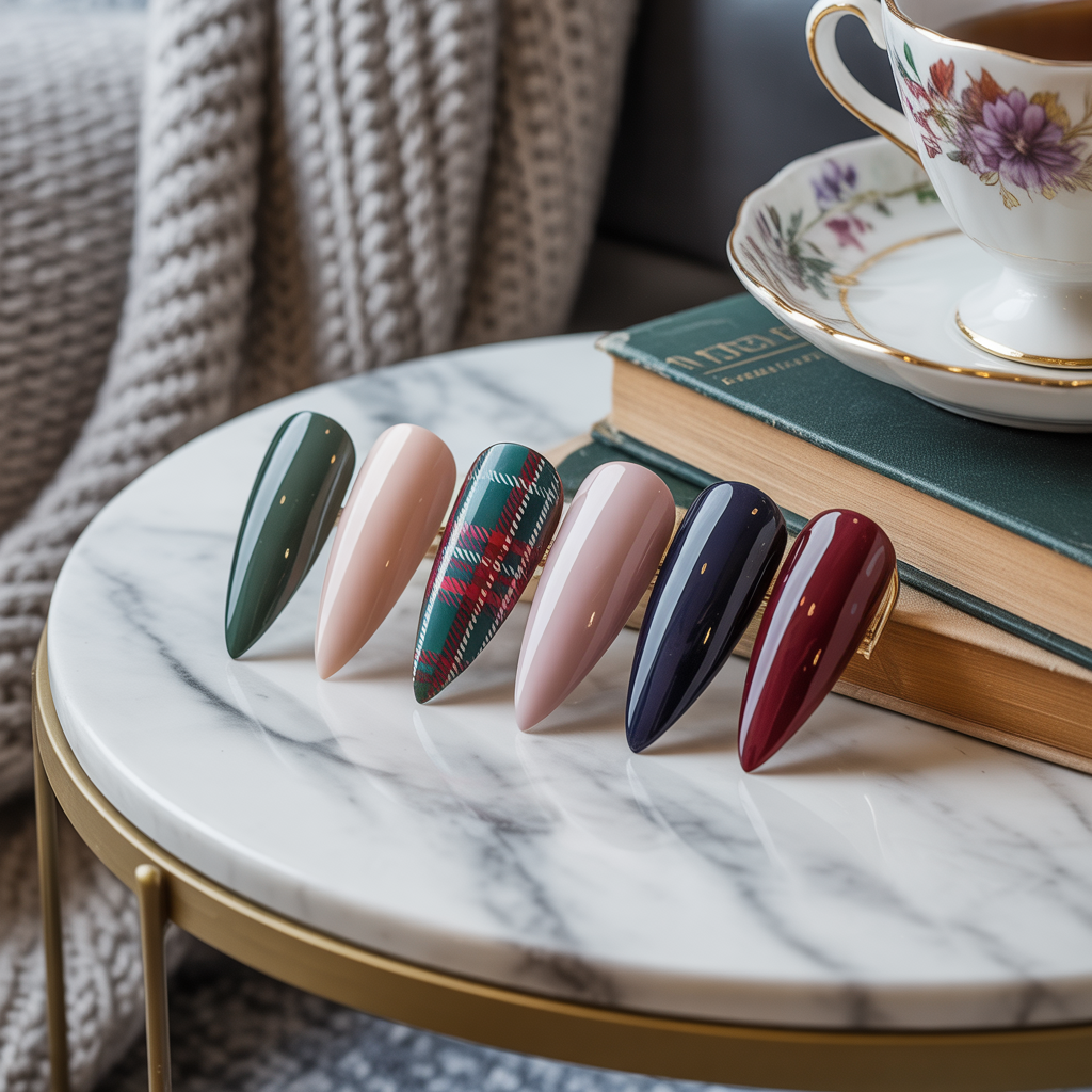 25 Best Cute Nails for Fall You’ll Want This Season 13 Plaid Accent Nails