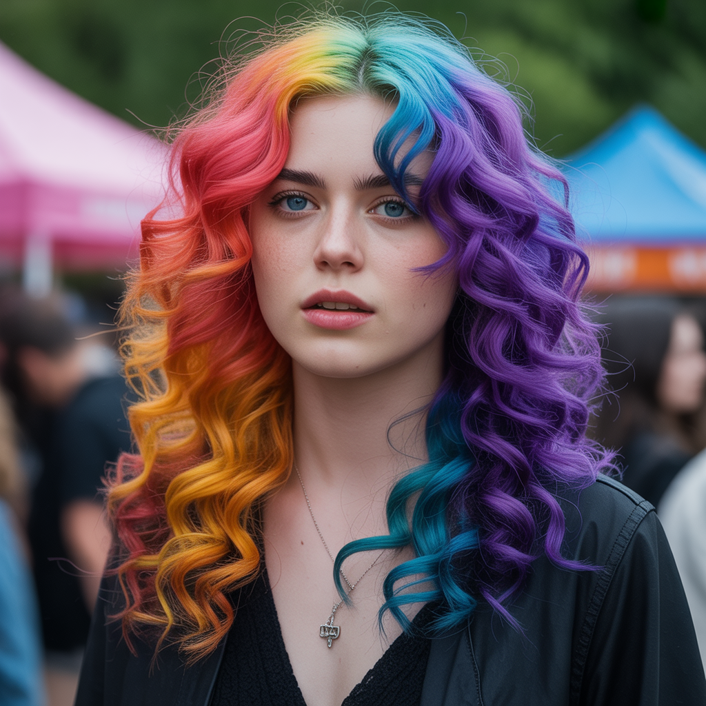 20 Stunning Ideas about Gemini Hair Styles to Try This Year 17 Rainbow Gemini Hair