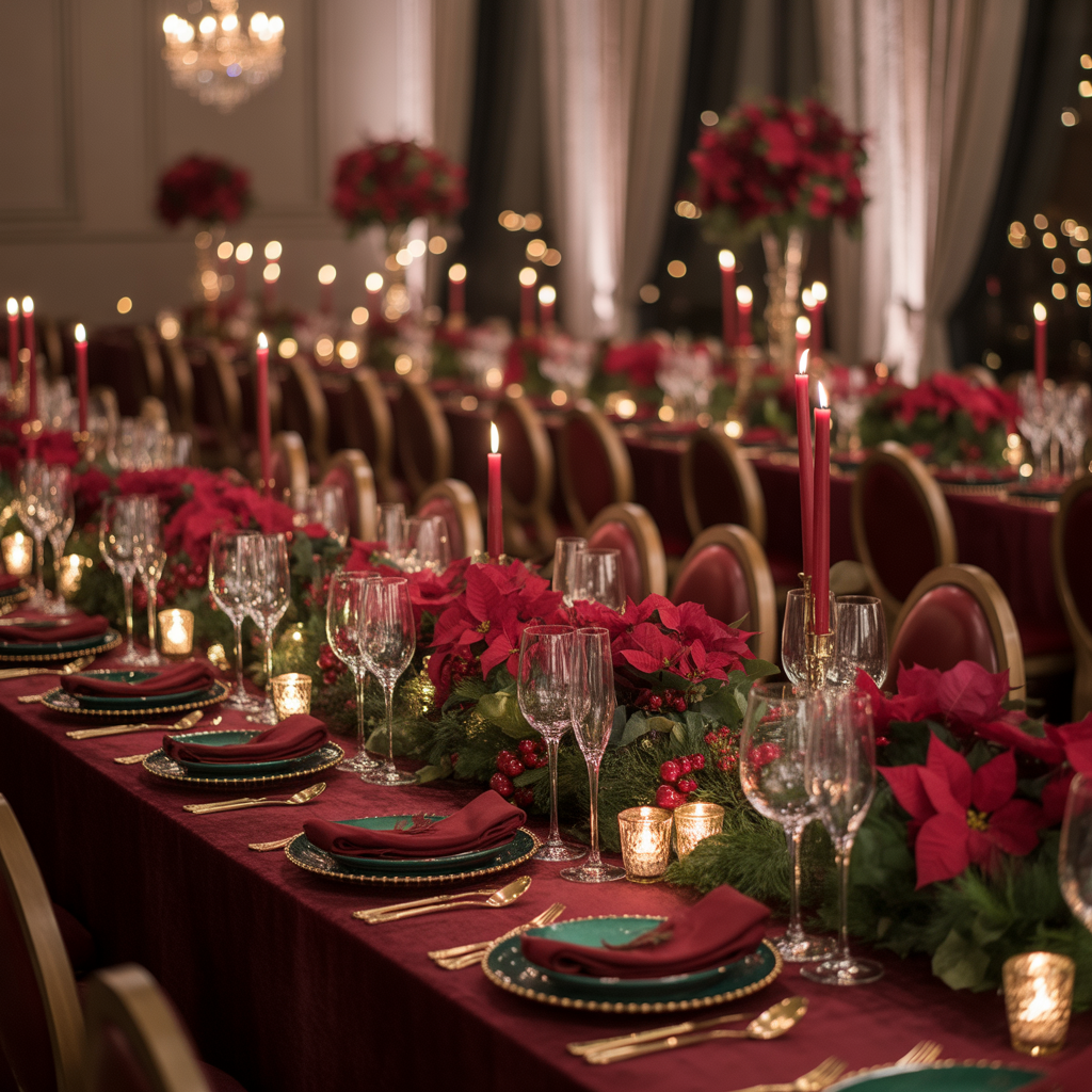 20 Best Christmas Wedding Ideas for a Magical Holiday Celebration 7 Red and Green Color Palette