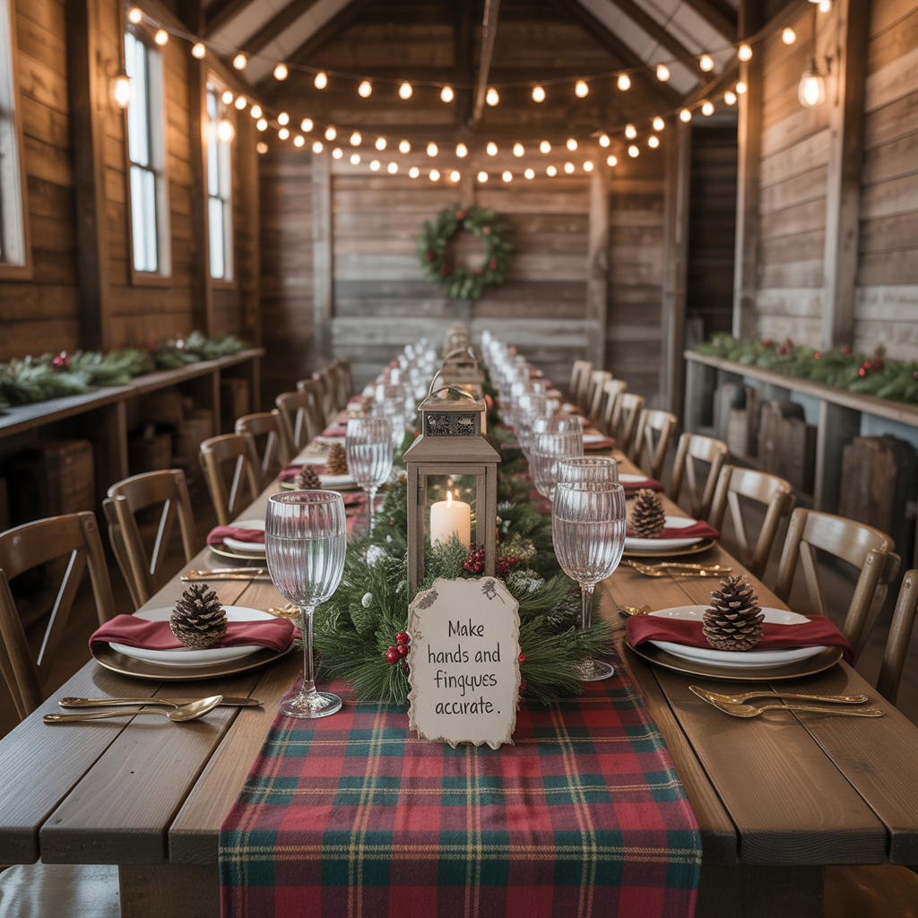 20 Best Christmas Wedding Ideas for a Magical Holiday Celebration 3 Rustic Christmas Charm