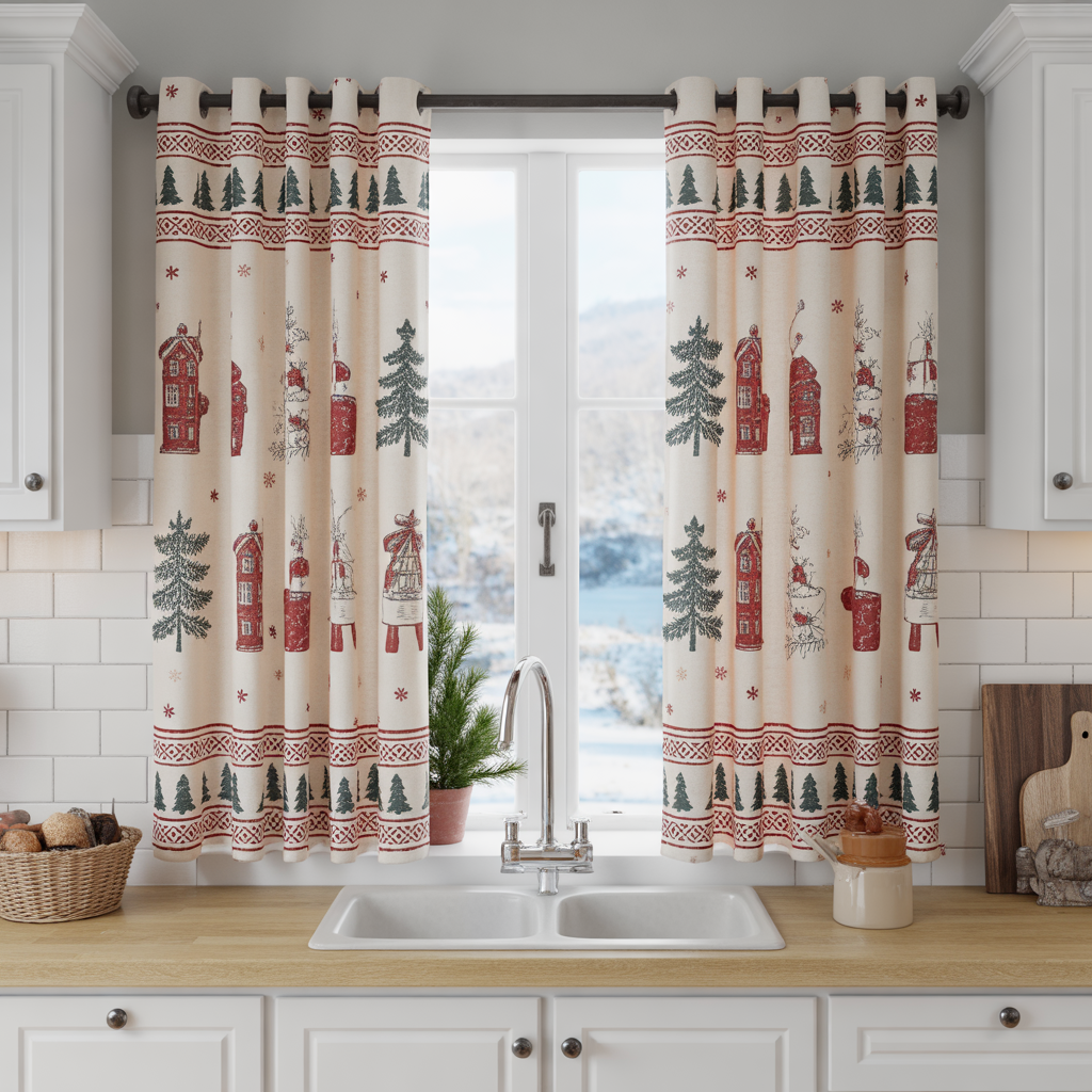 Seasonal or Holiday Curtains