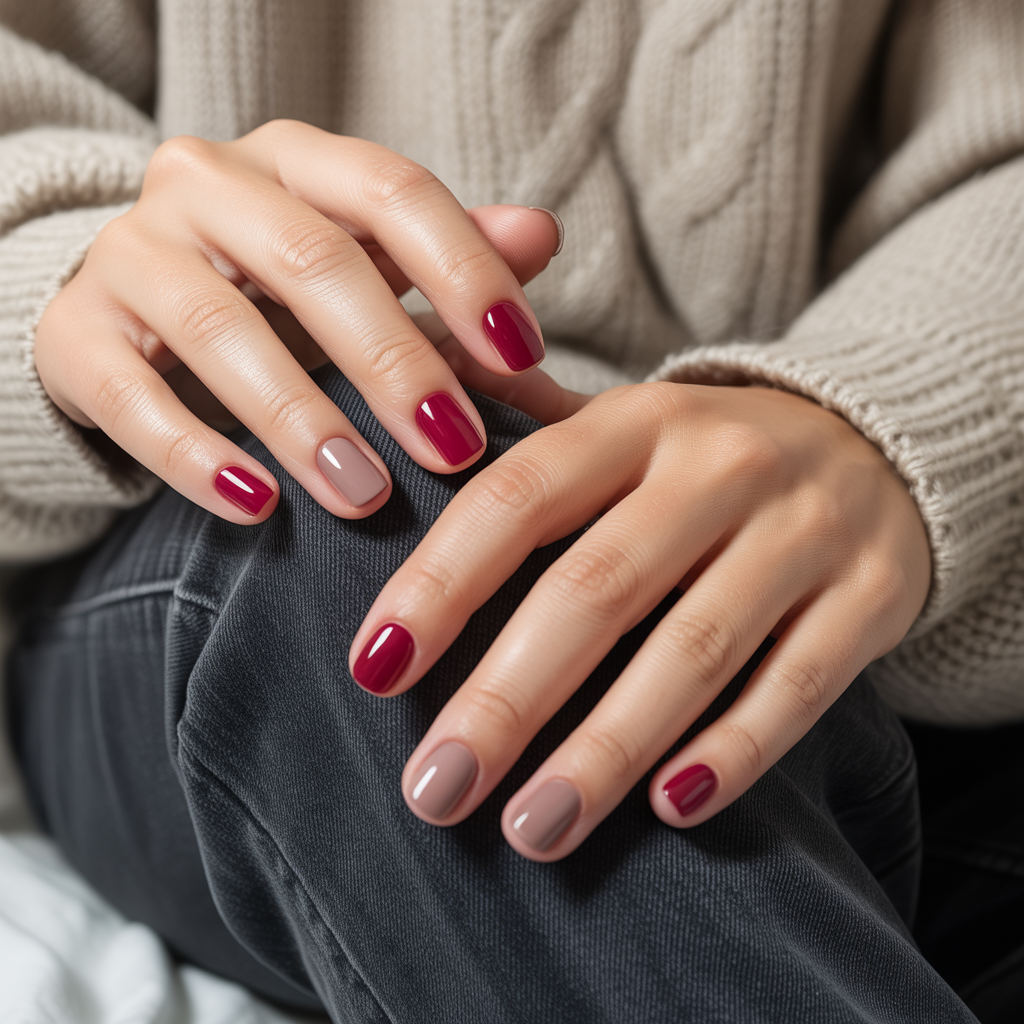 22 Best Fall Nails Trendy Designs for Autumn Vibes 18 Short Square Chic